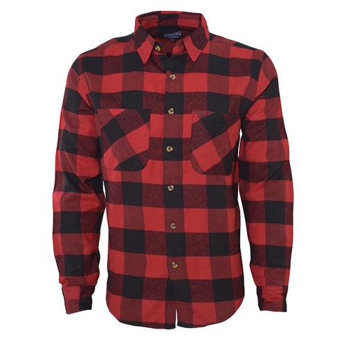 Canyon Creek Men's Tall Red and Black Buffalo Plaid Shirt