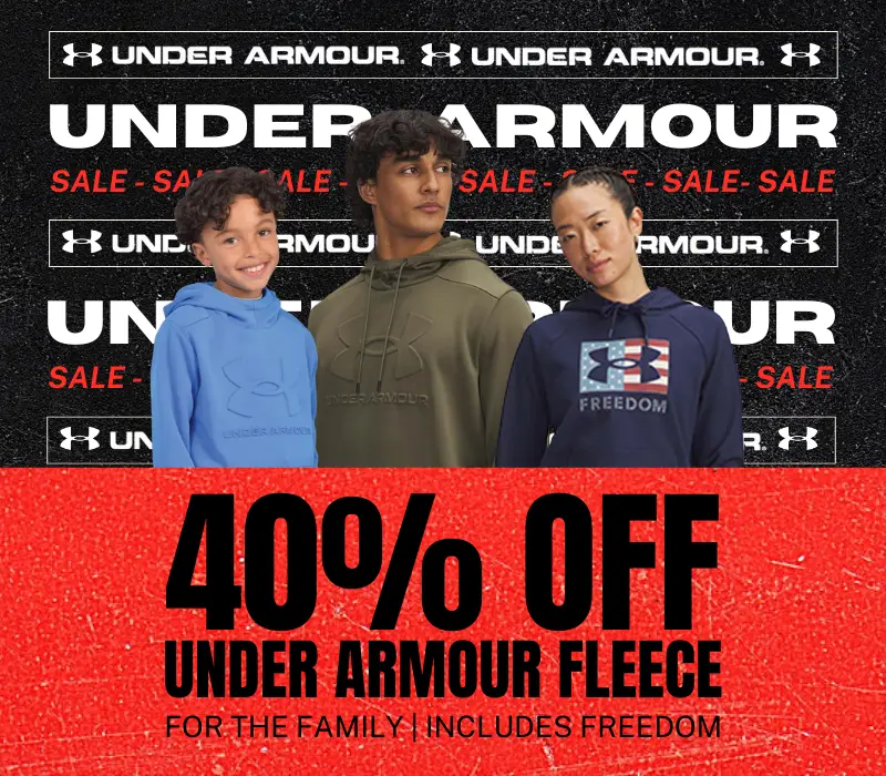 Under Armour 40% Off Fleece