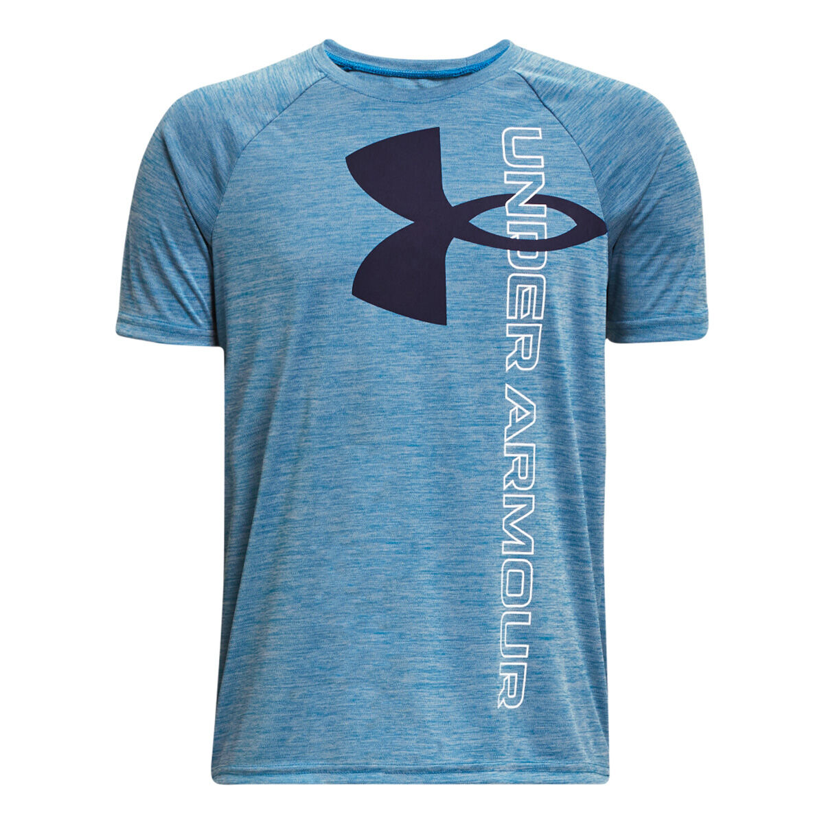 Under Armour Boys' UA Tech Split Logo Hybrid Short Sleeve