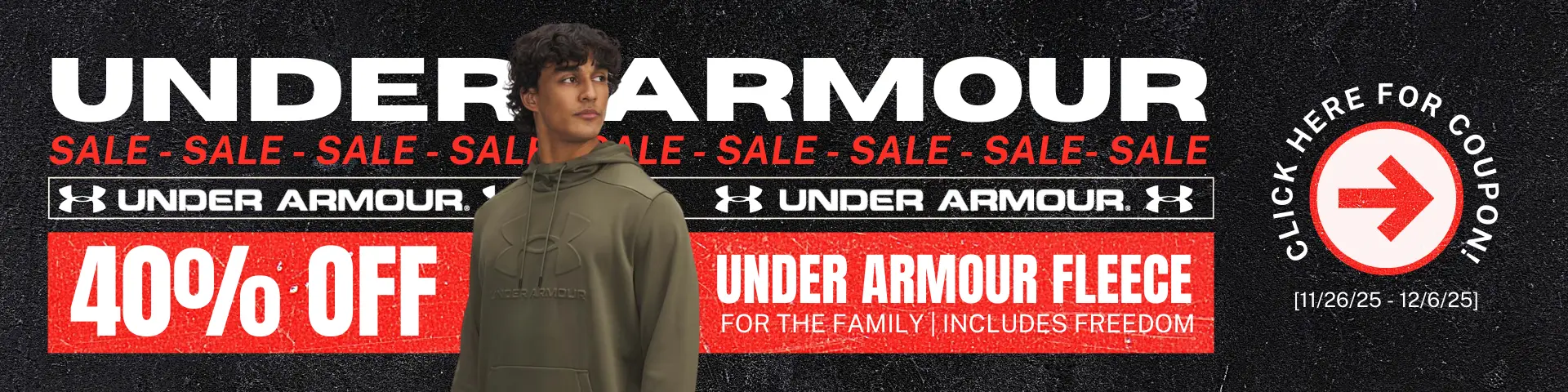 Under Armour 40% Off Fleece