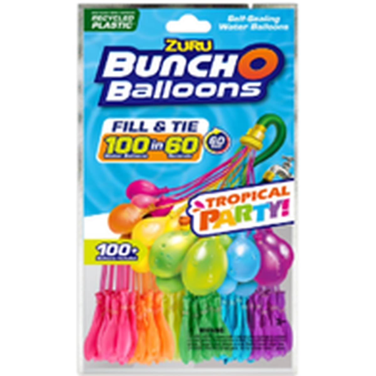 Zuru Bunch O Balloons Tropical Party Self-Sealing Water Balloons 3-Pack