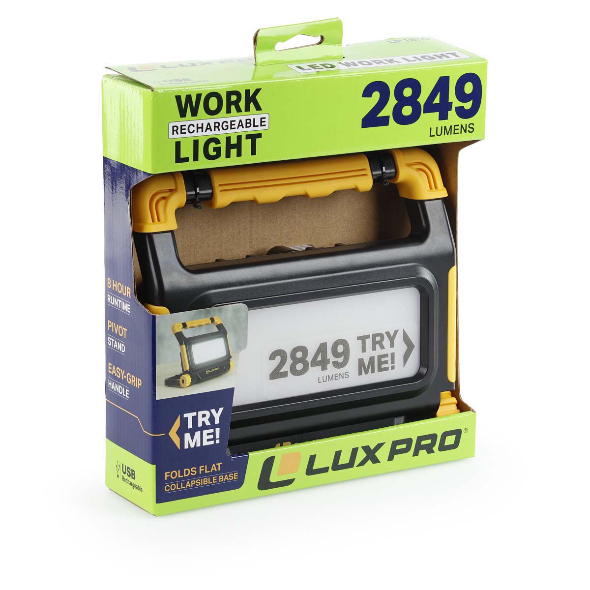 Luxpro LP1850 Pro Series 2849 Lumen Work Light Rechargeable