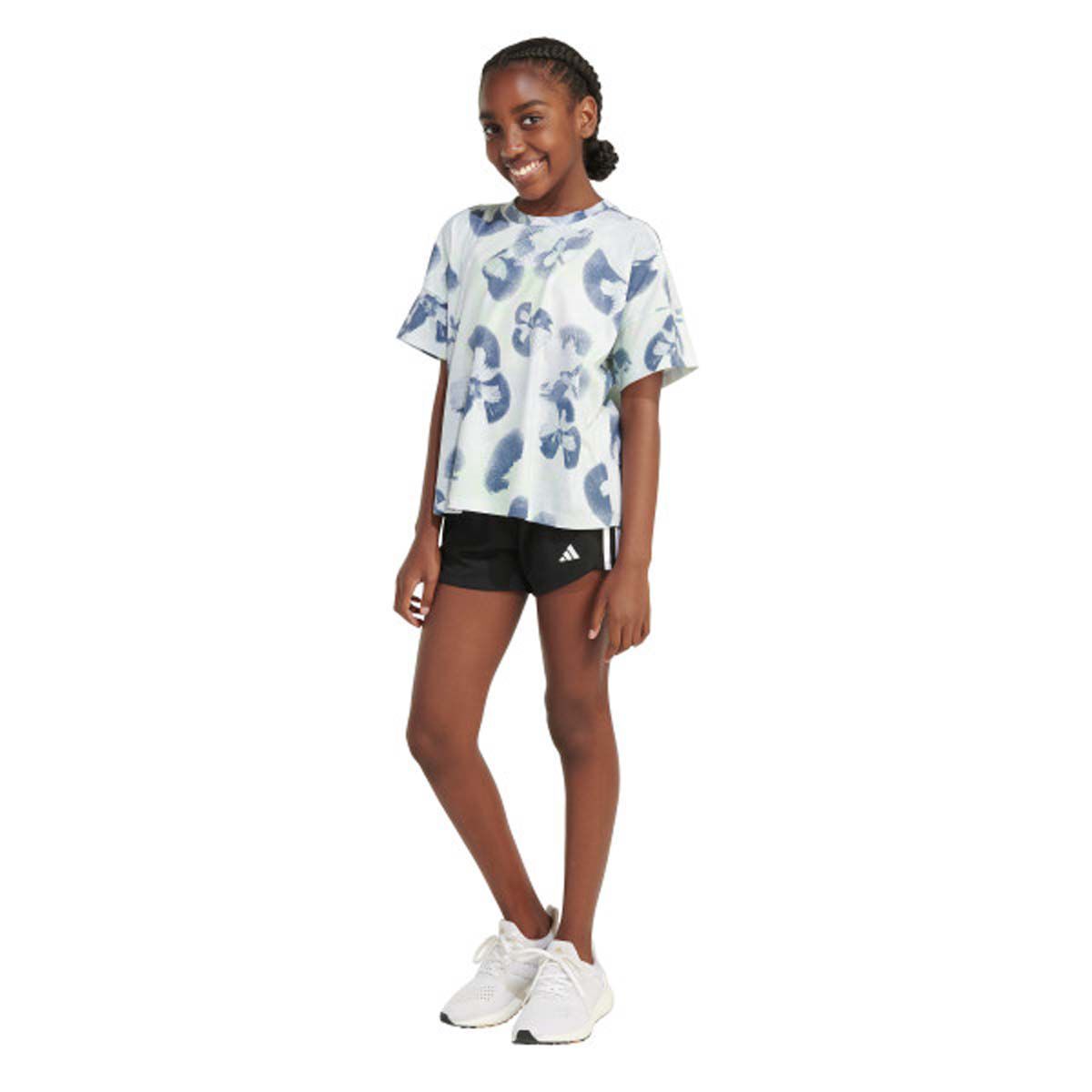 adidas Girl's Short Sleeve Print Tee