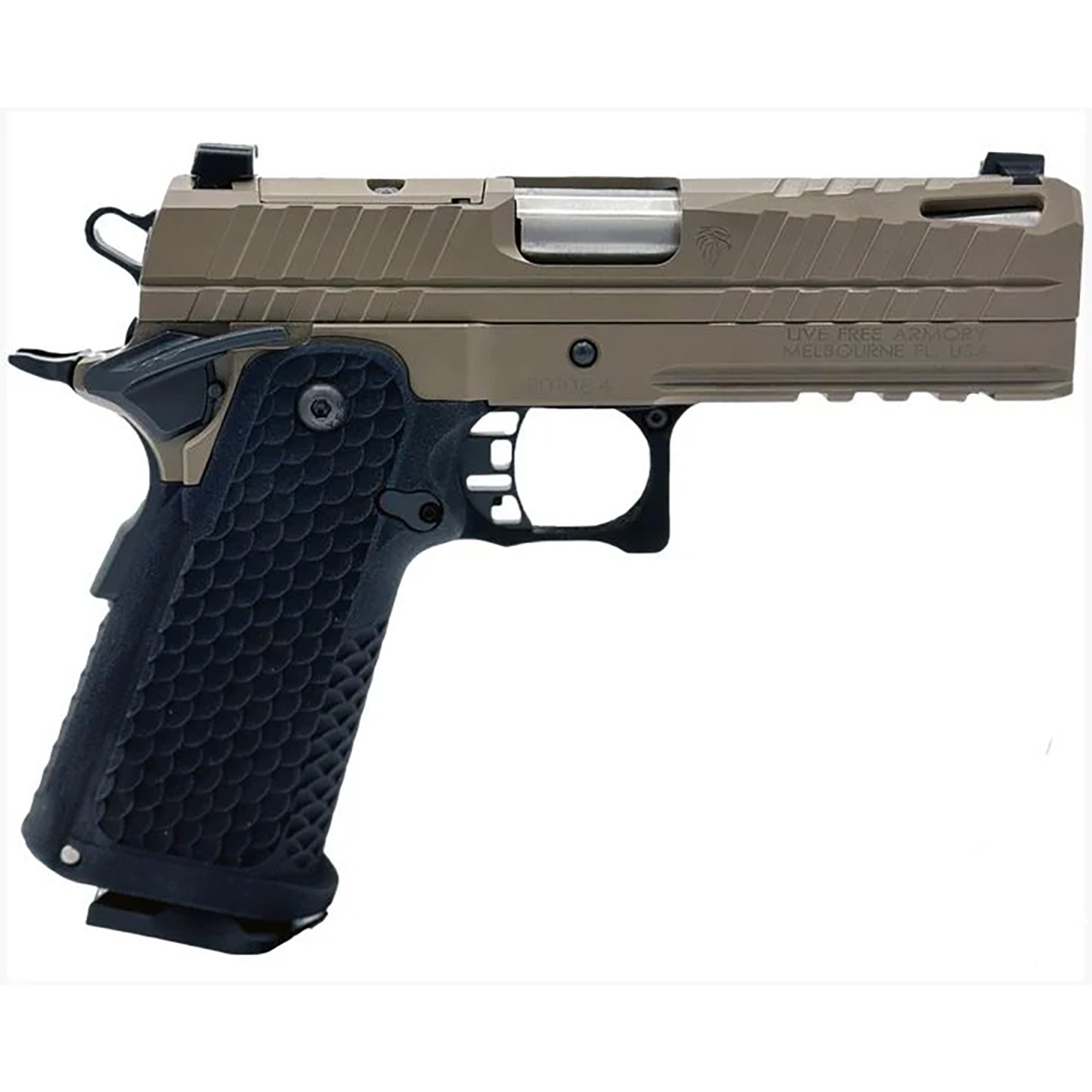 Live Free Armor Apollo 11 9mm Compact FDE Pistol