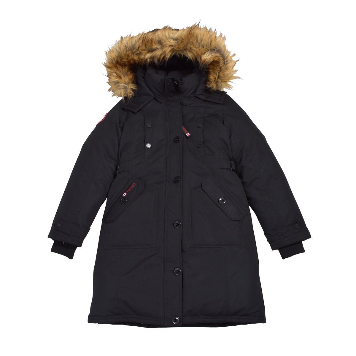 Canada Weather Gear Women's Long Parka With Fur Trim Hood