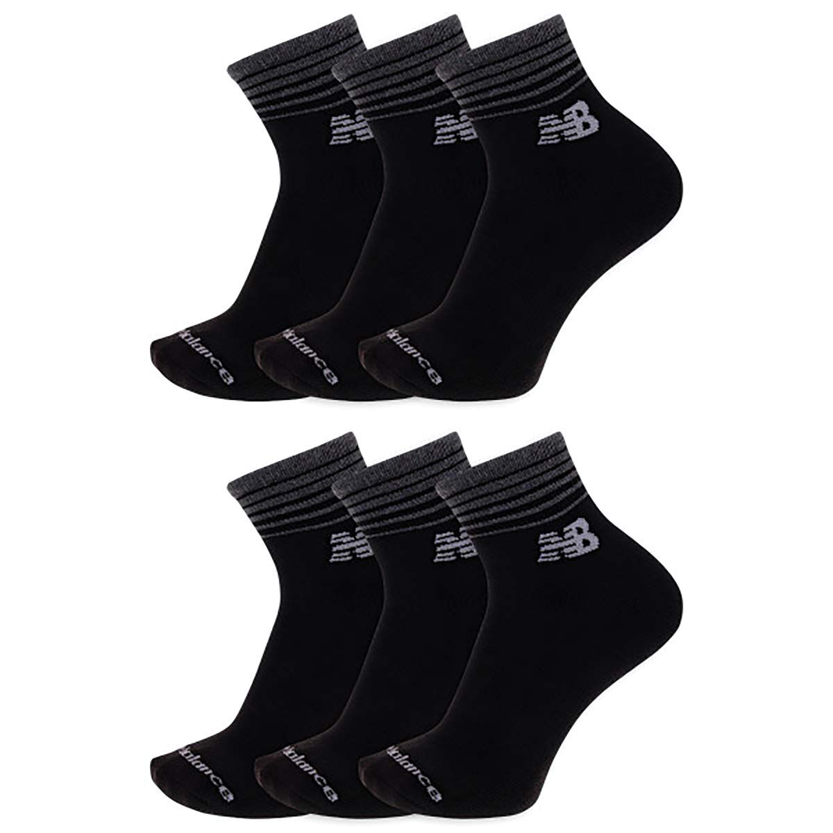 New Balance 6 Pack Cushioned Ankle Socks