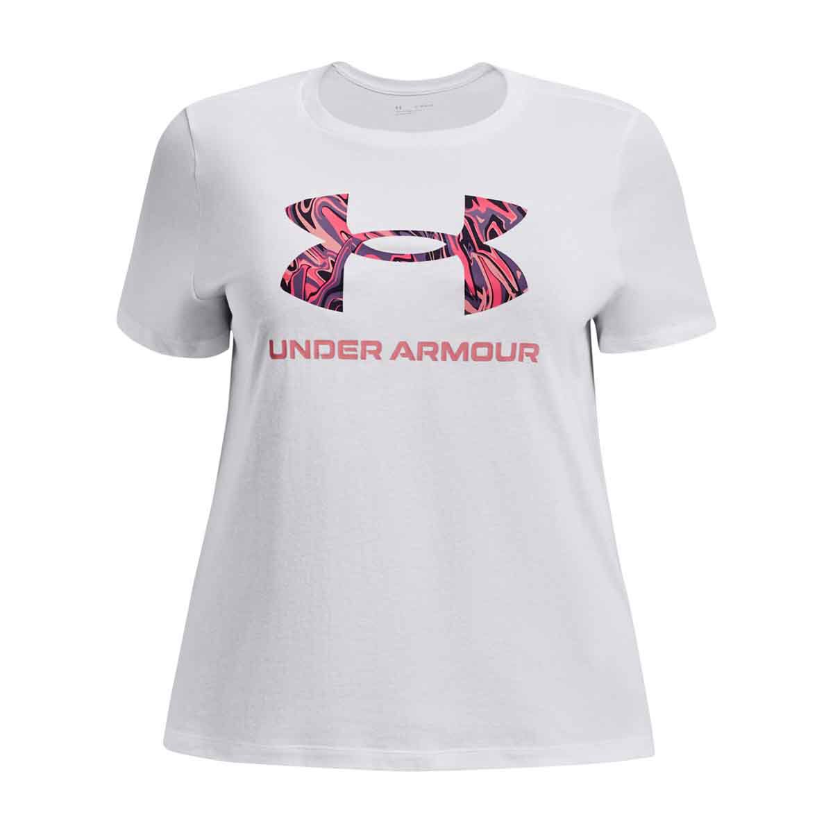 Under Armour Women's Plus Size Sportstyle Logo Short Sleeve Crew Neck Tee