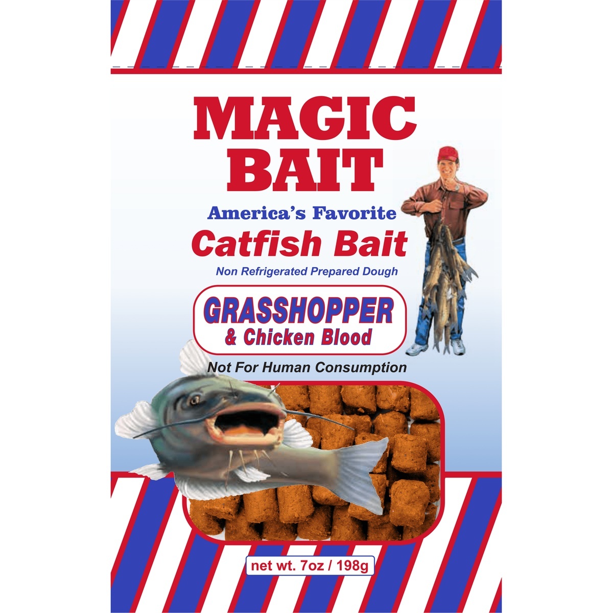 Magic Bait Crawfish & Chicken Blood Catfish Dough Bait 7 oz Bag