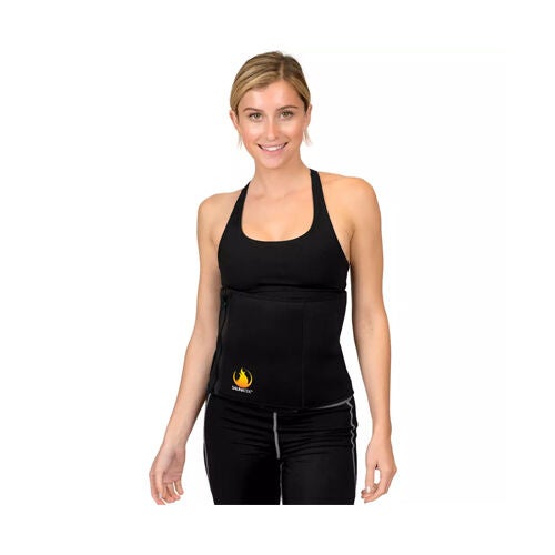 Sauna Tek 5 Zipper Waist Trimmer Belt