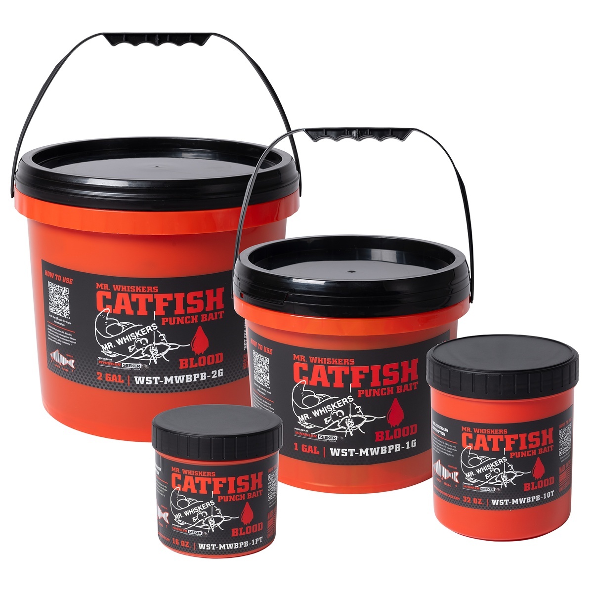Whisker Seekers Mr. Whiskers Blood Catfish Punch Bait 1 Pint