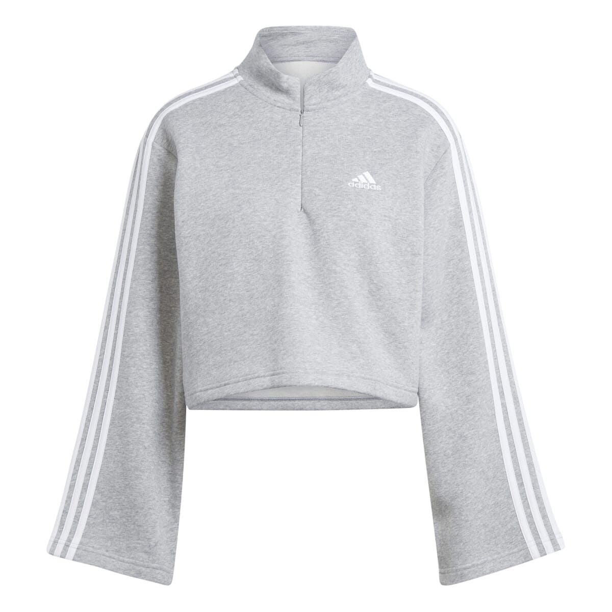 adidas Women's Essentials 3-Stripes Fleece Quarter-Zip Sweatshirt