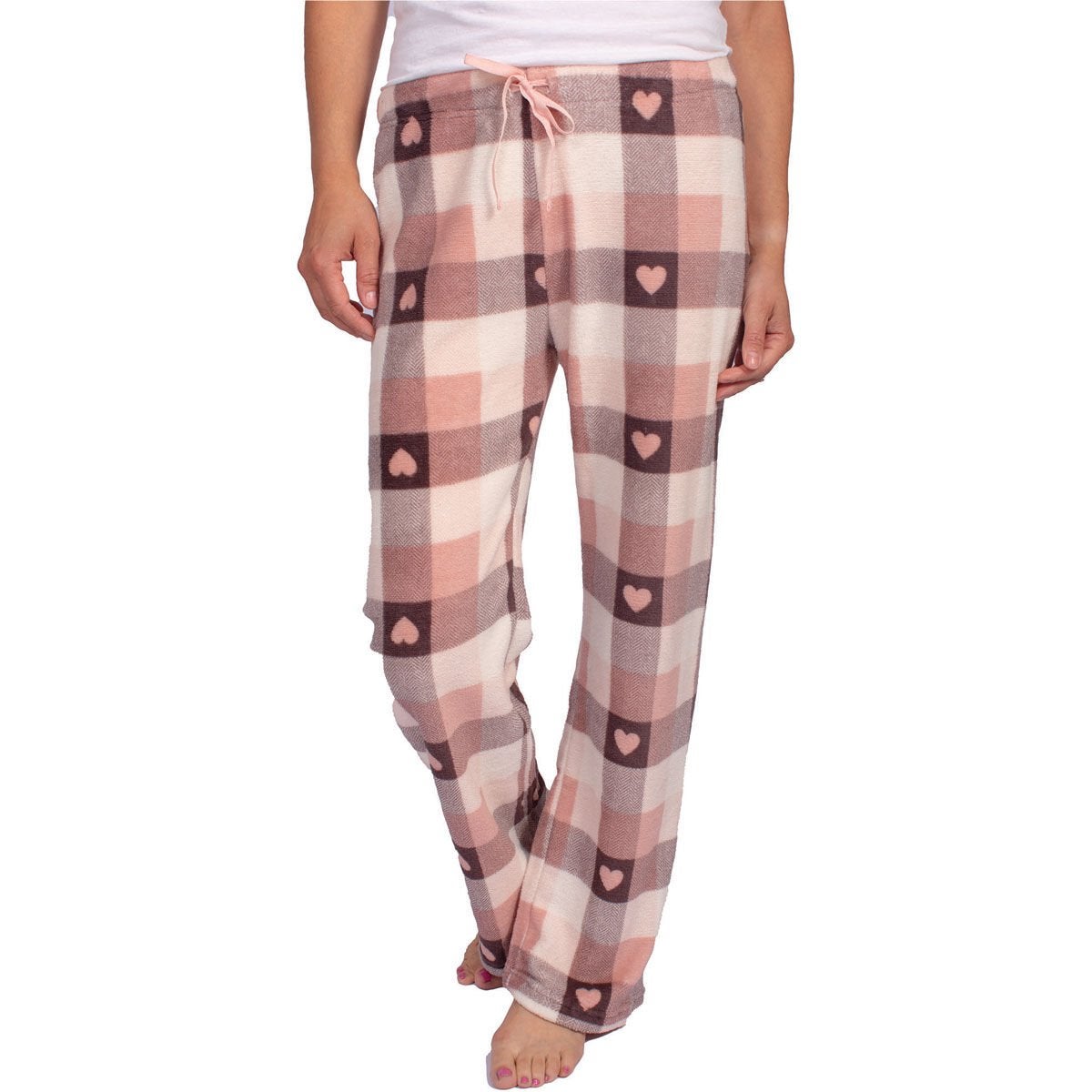 Canyon Creek Women's Plaid Heart Lounge Pants