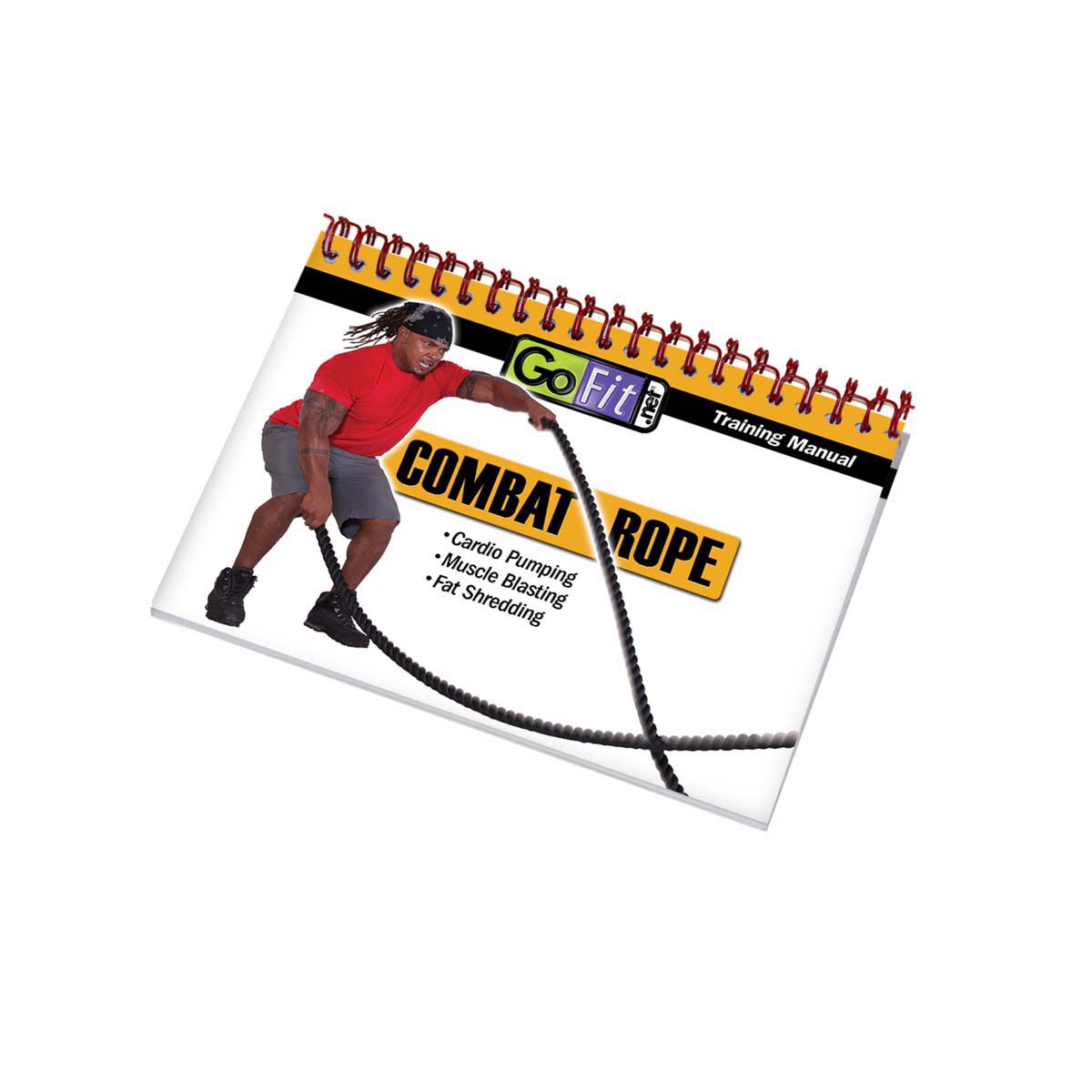 Go Fit 40' Combat Rope with Manual - 1.5" Thick with Molded Handles