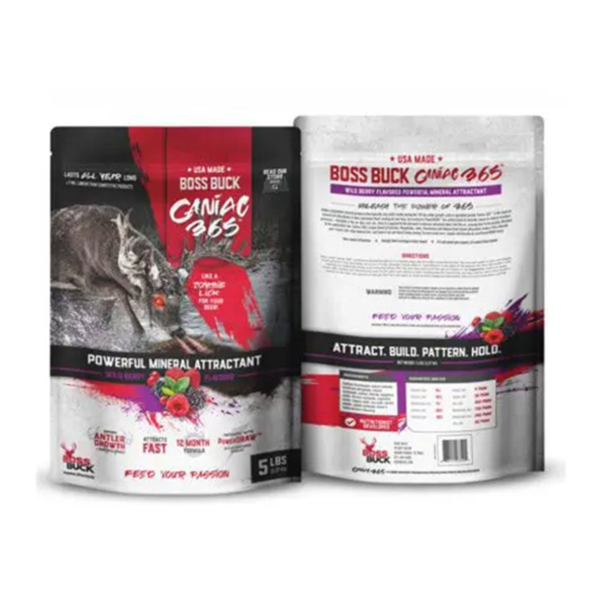 Boss Buck Powder Caniac 365 Wild Berry