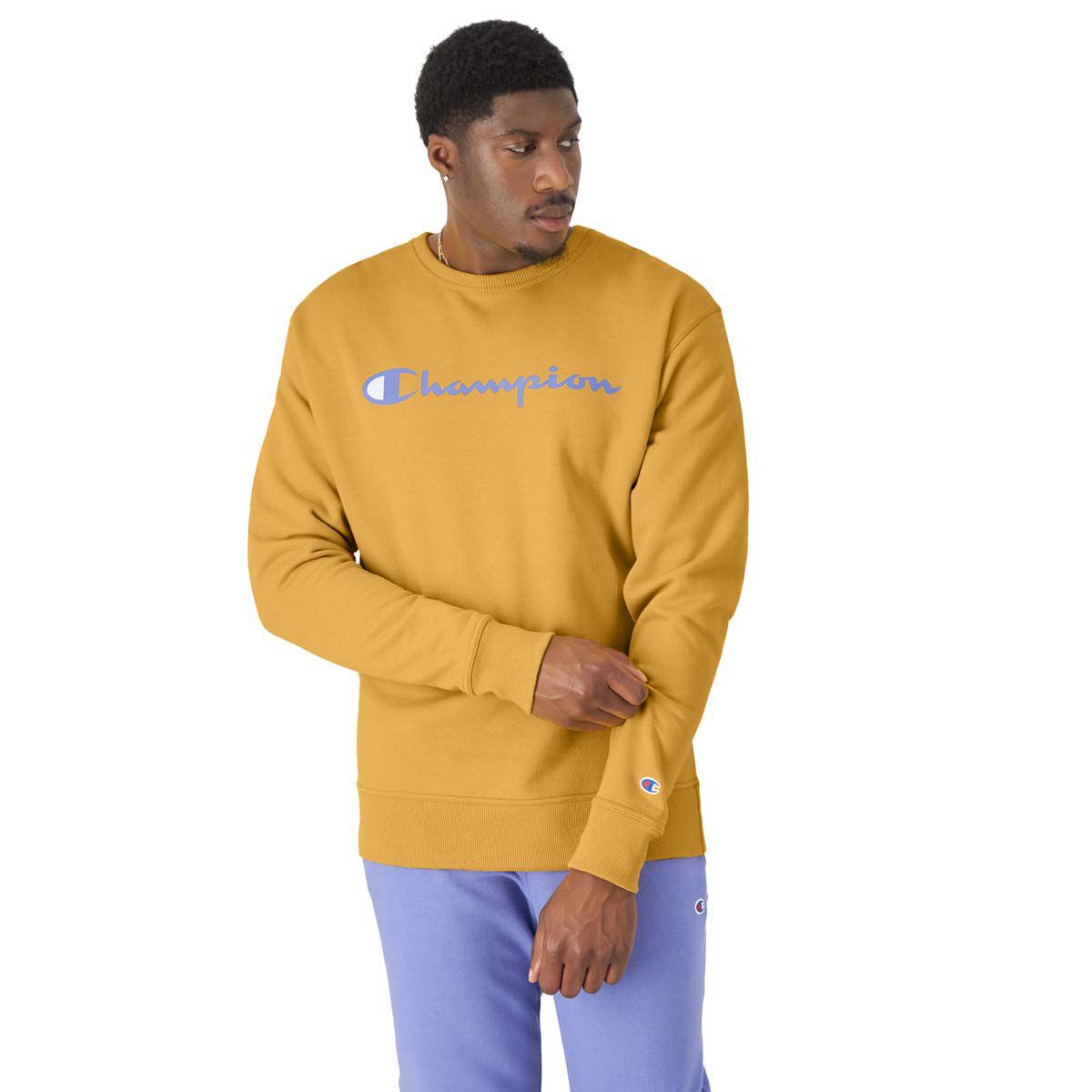 Champion Men's Big Logo Script Crew