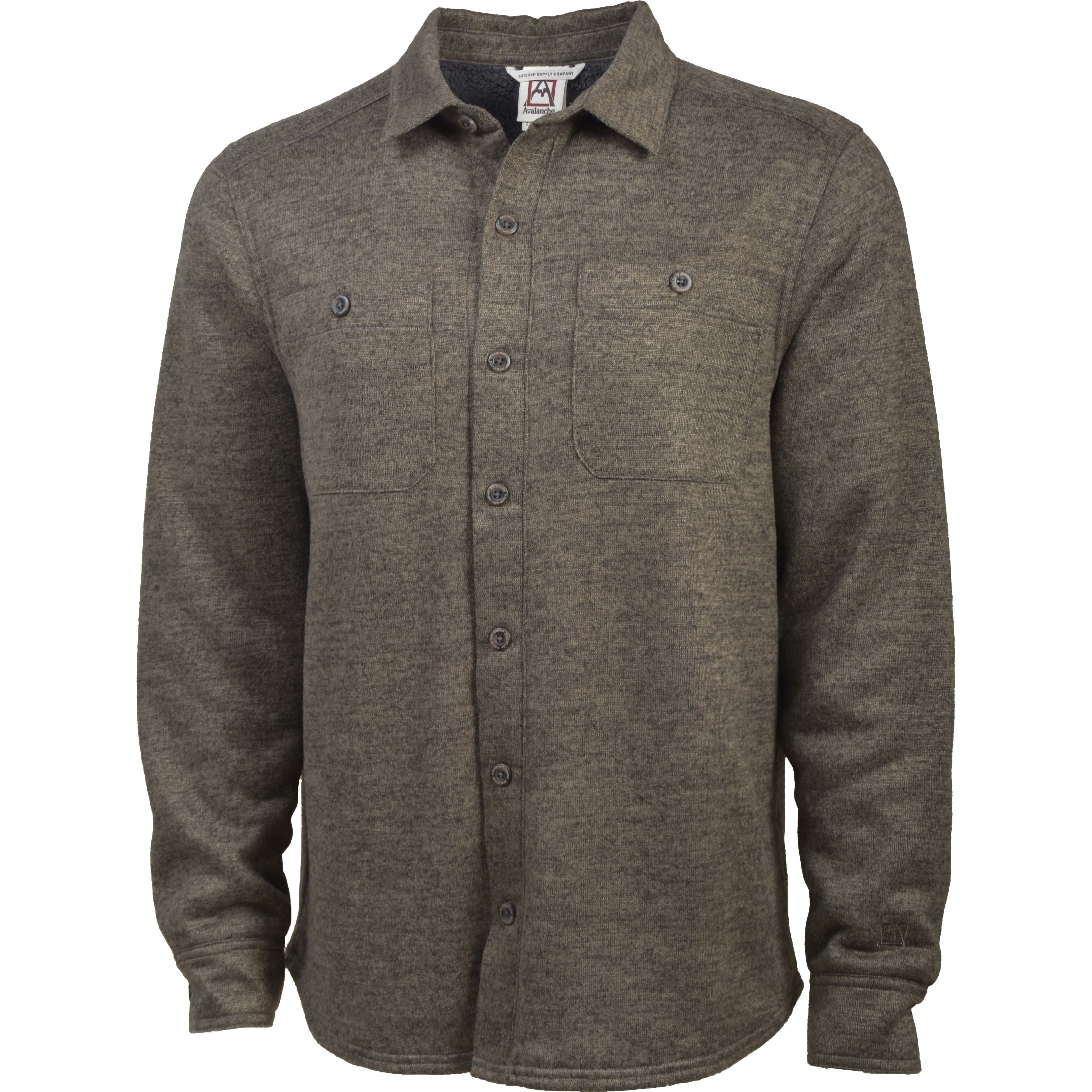 Avalanche Men's Tall Sherpa-Lined Button-Up Shirt