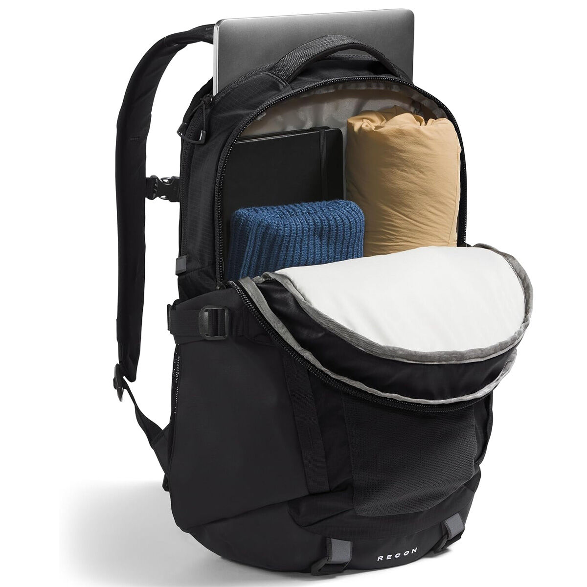north face backpack black recon The in Country Club Prep The backpack is made from durable materials such as polyamide and polyester Recon Backpack - 30L |