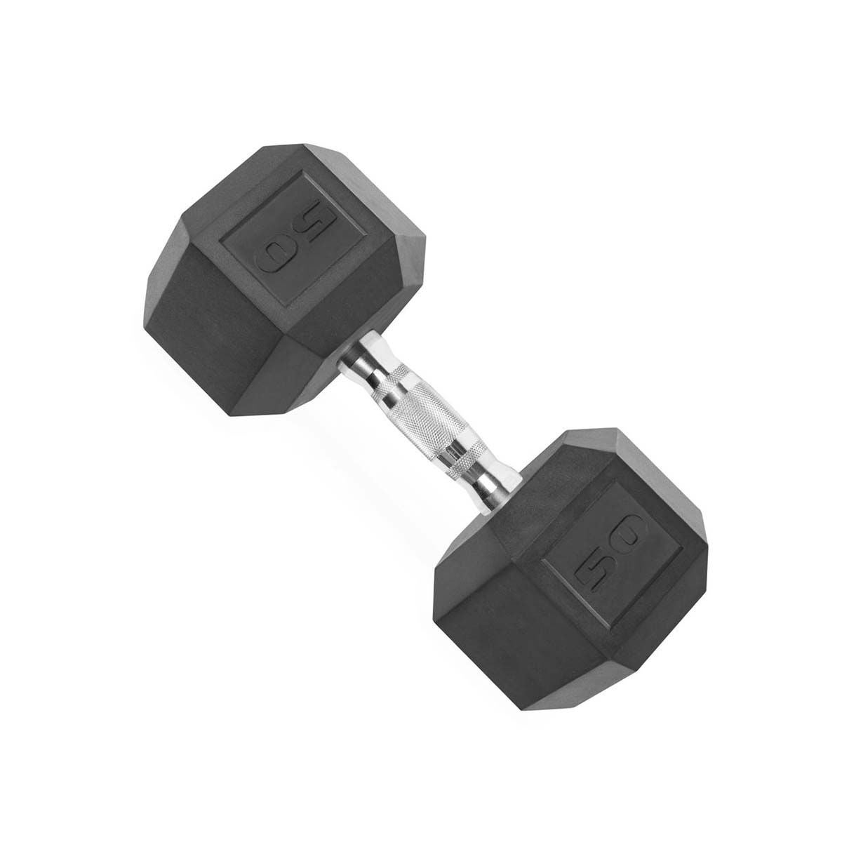 Cap 50 lb. Rubber Dumbbell