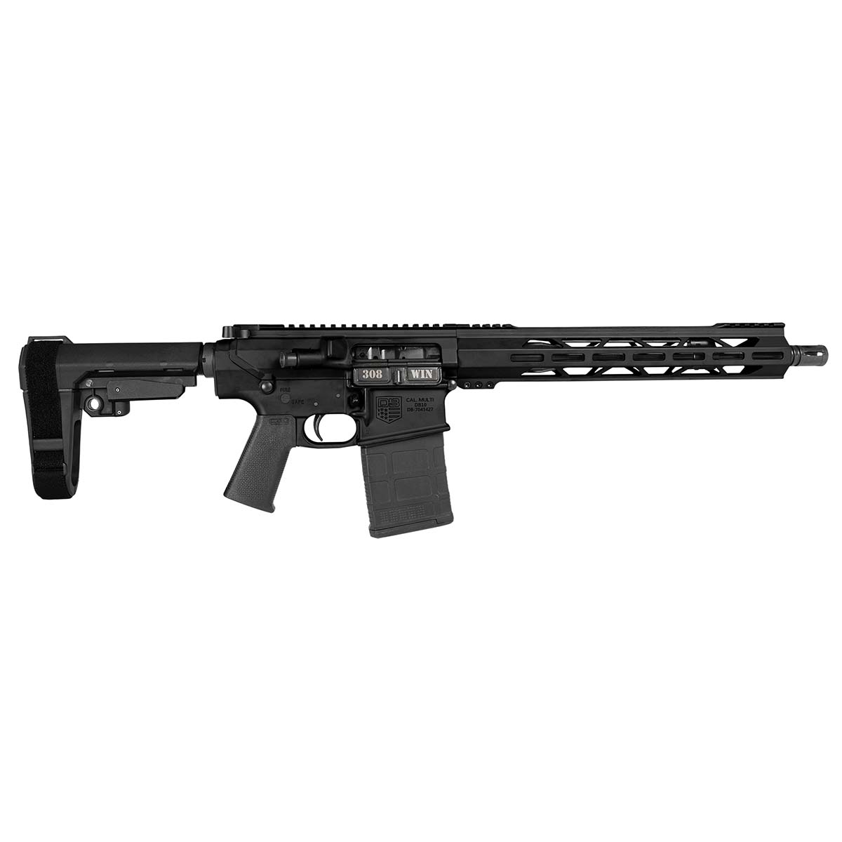Diamondback 308 13.5 SBA3 20R BLK Handgun