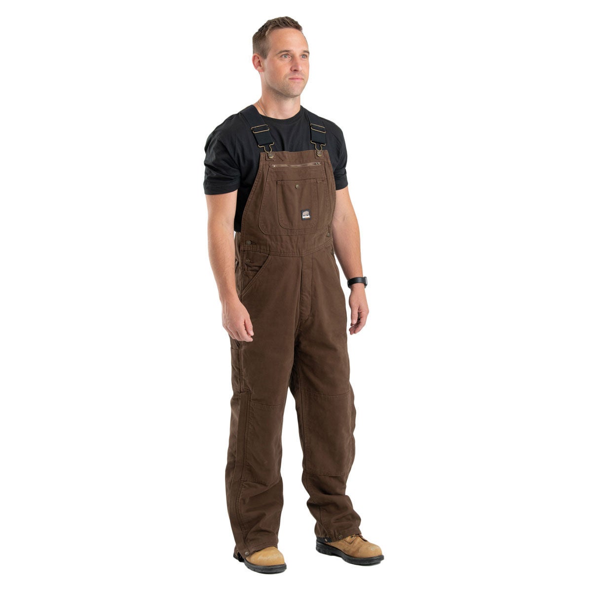 Berne Men's Heartland Insulated Washed Duck Bib Overall