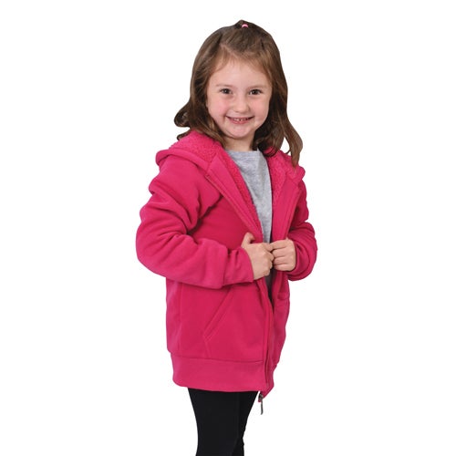 Seven Apparel Girls' Sherpa Hooded Jacket