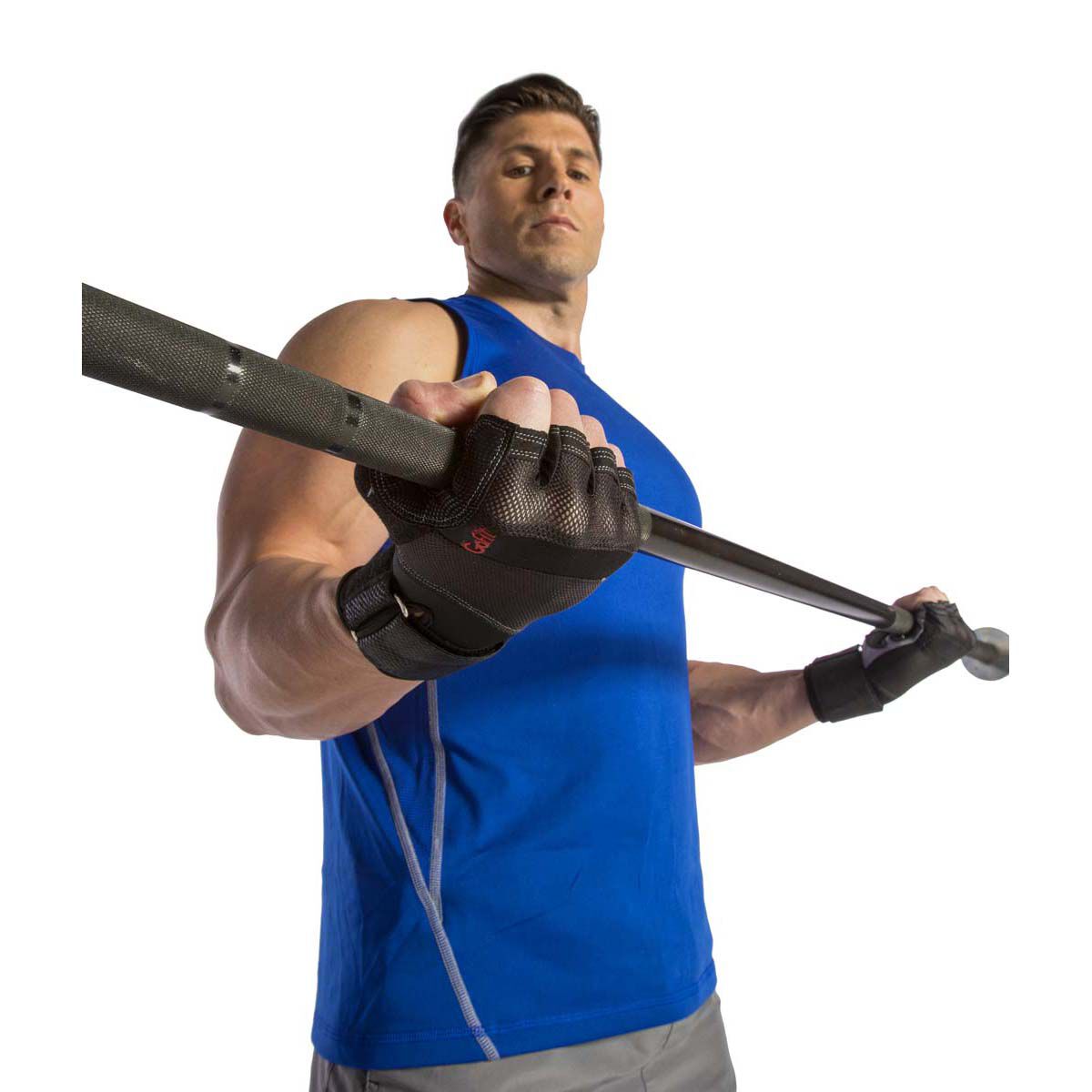 Go Fit Men's Extreme AG Training Glov with WristWrap