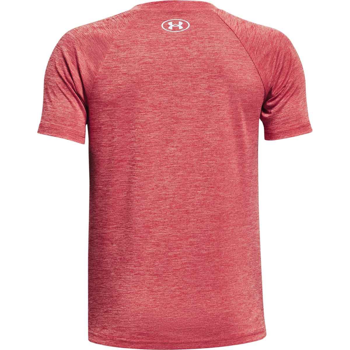 Under Armour Boys' Tech Split Logo Hybrid Shorts Sleeve Crew Neck Tee