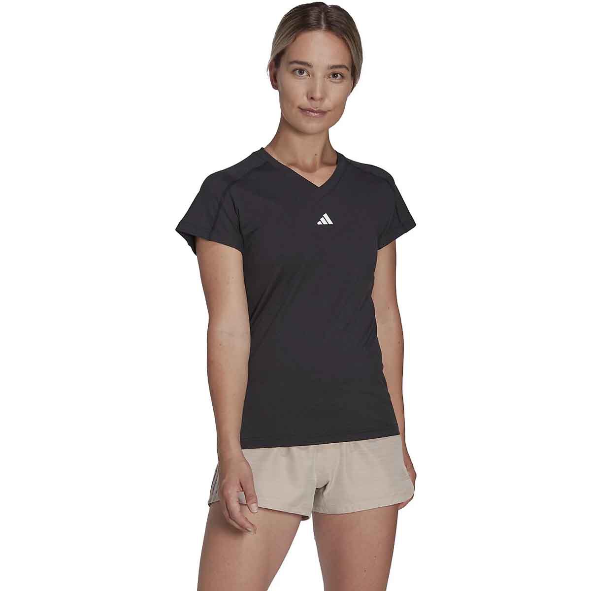 adidas Women's AEROREADY Train Essentials V-Neck T-Shirt