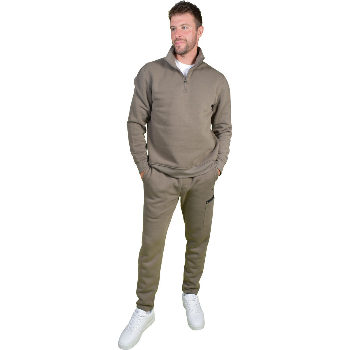 Leg3nd Men's 1/4 Zip Fleece Top