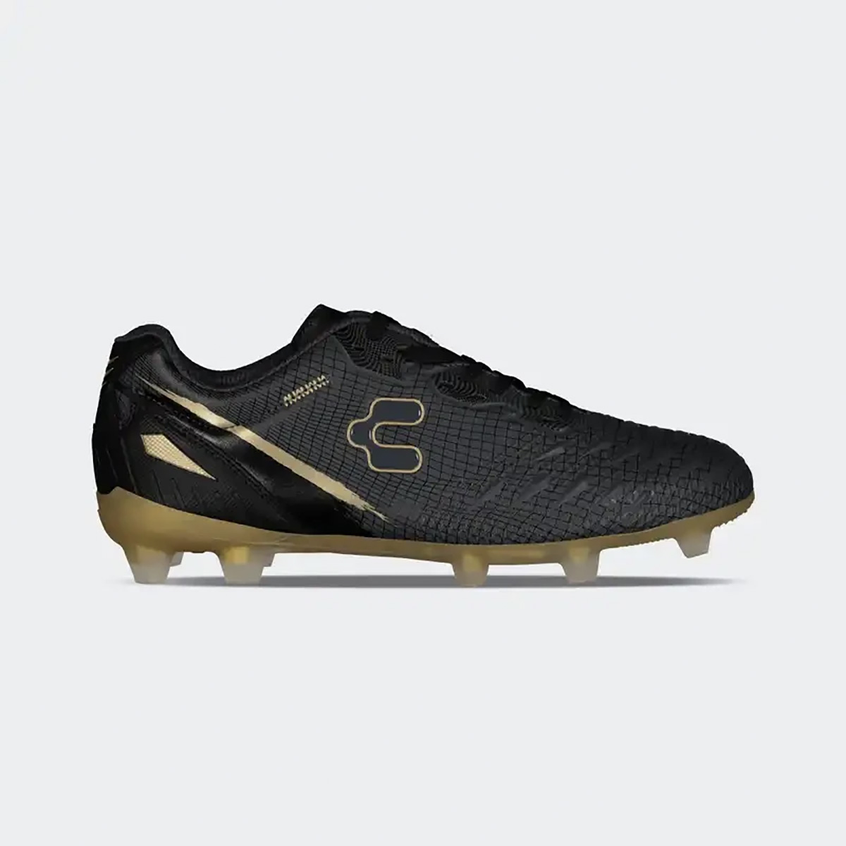 Charly Men's Charly Hotcross 5.0 Fg Soccer Black Gold Cleats