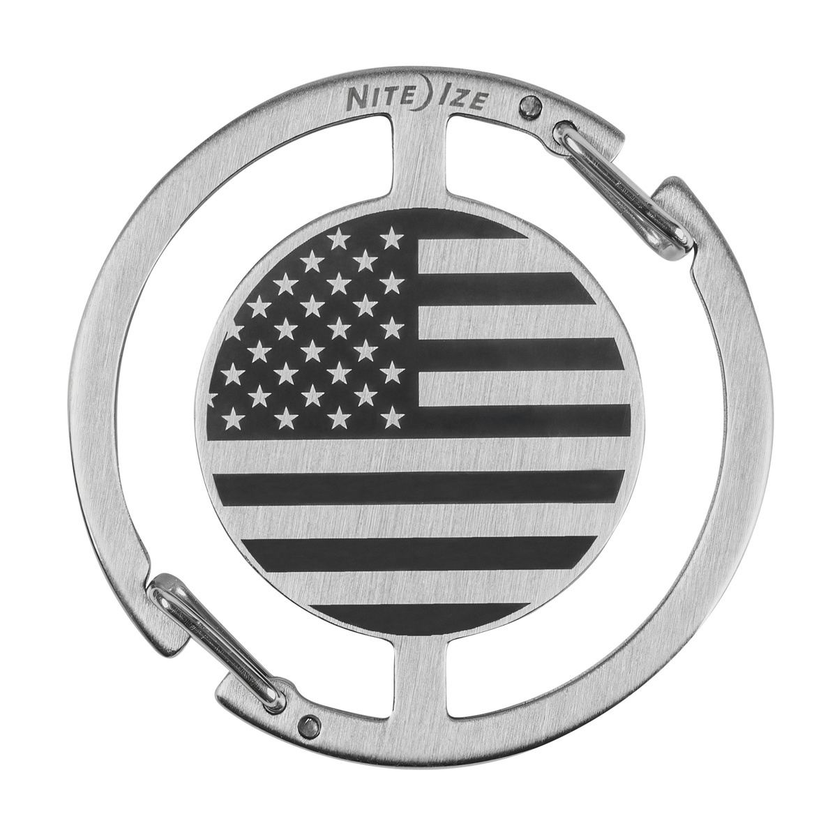 Nite Ize Medallion USA Flag Key Carabiner