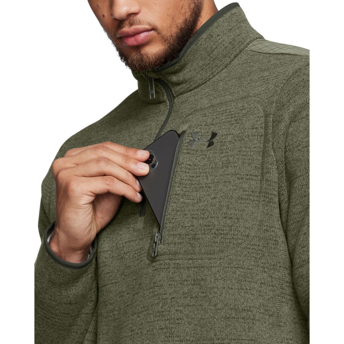 Under Armour Men's Long Sleeve Specialist 1/4 Zip With Pocket