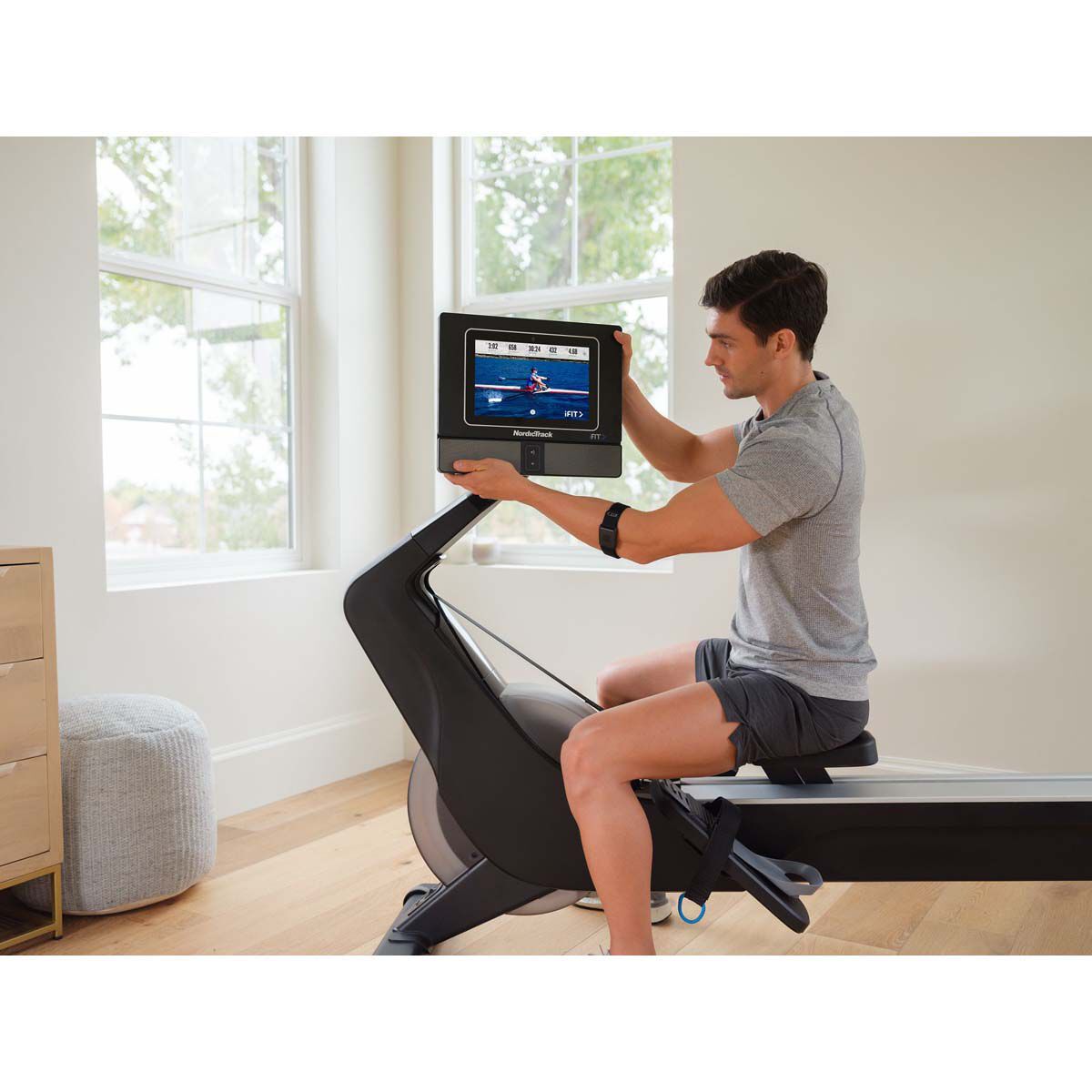 I Fit Rower Machine NordicTrack RW700 iFIT-enabled Rower with 10