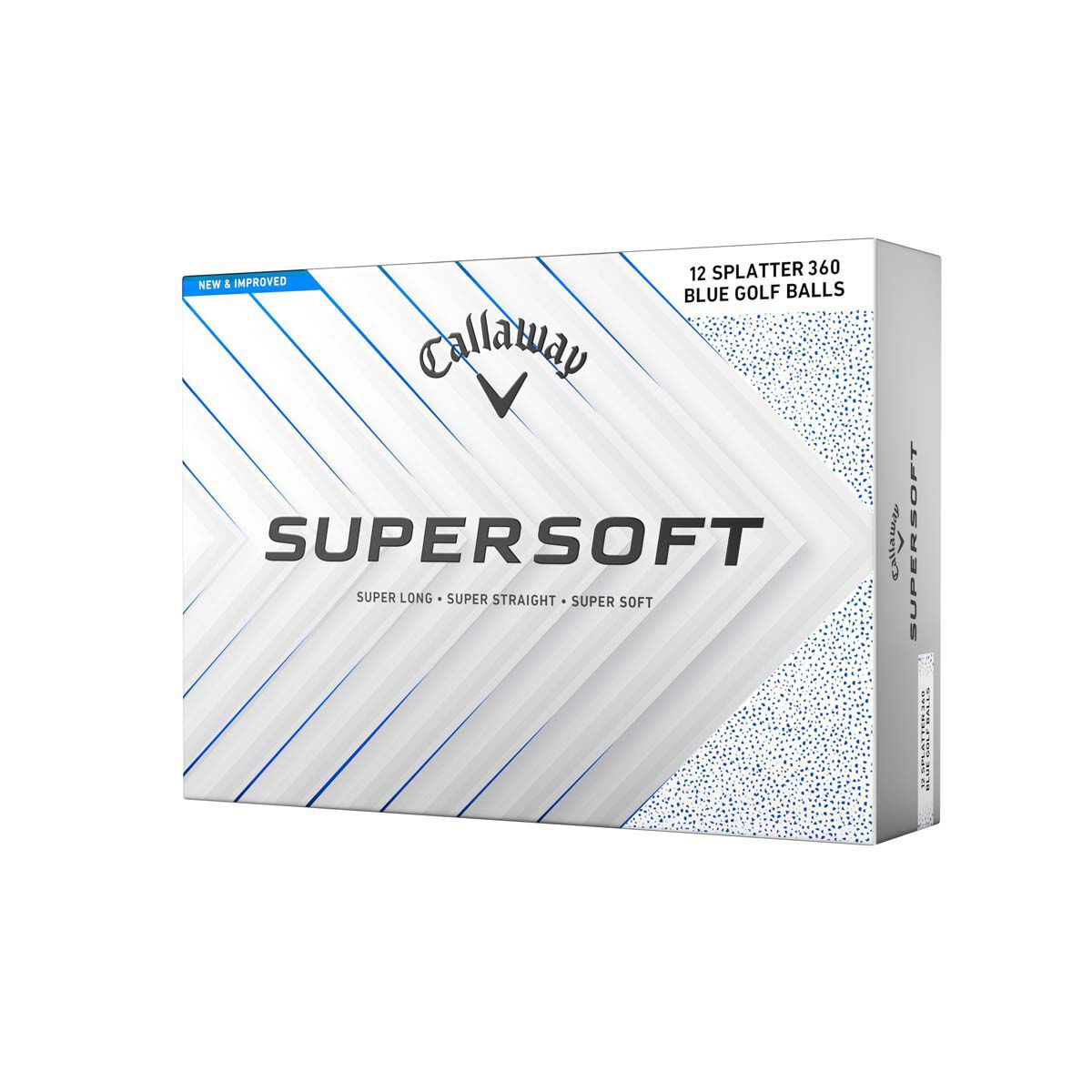 Callaway Golf 2025 Blue Splatter 360 Supersoft 12 Pack Golf Balls