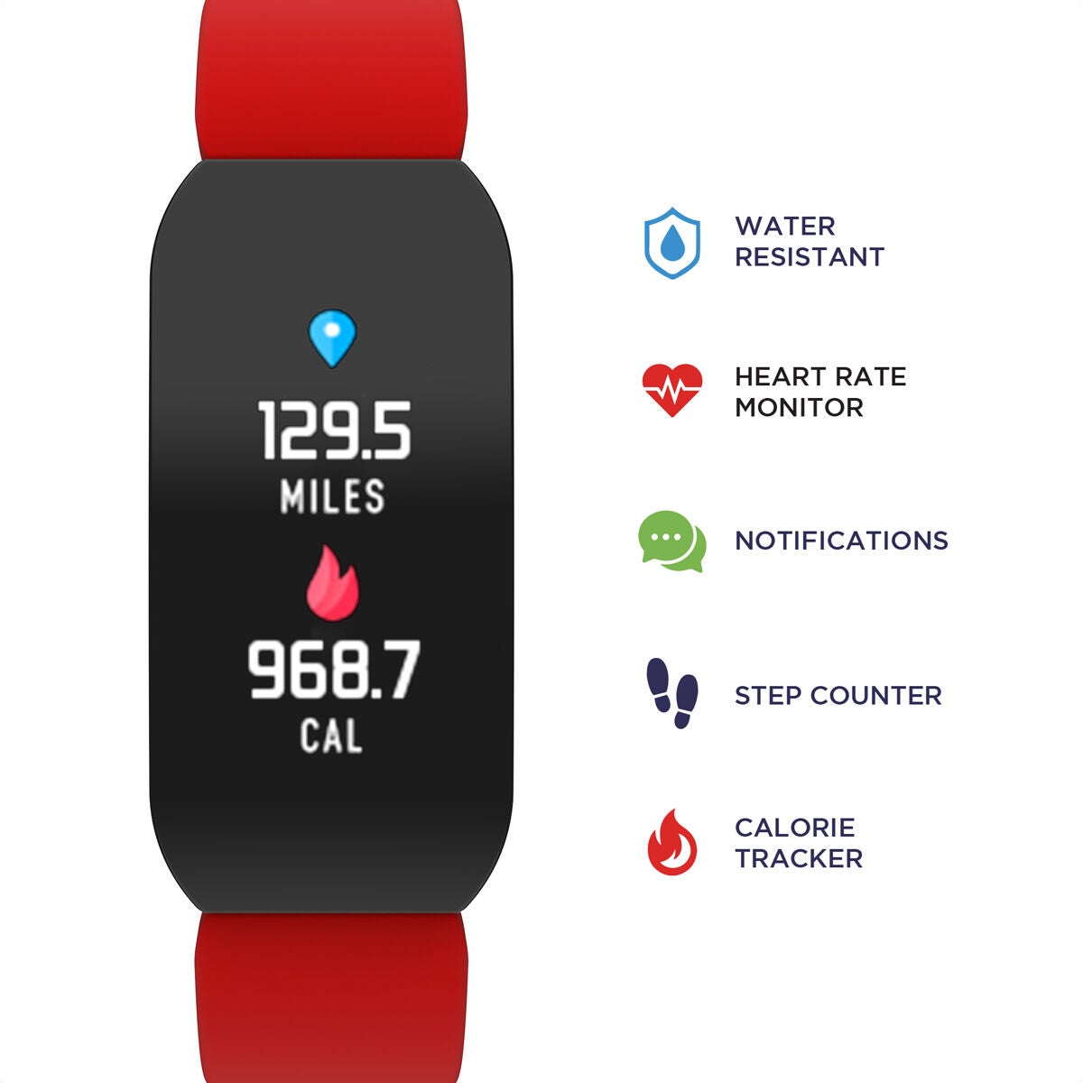 Itouch Active Smartwatch: Red