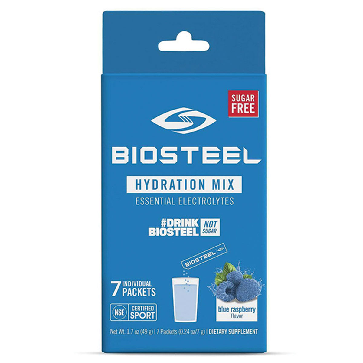 Biozeil Raspberry Biosteel Hydrate Blue Raspberry 7 Pack