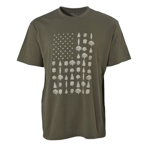 Staghorn River Men's Short Sleeve Tree/Flag Tee