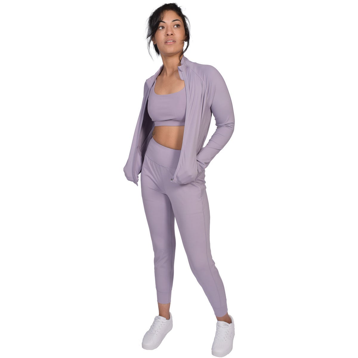 90 Degree Women's Cropped Zip-up Yoga Jacket
