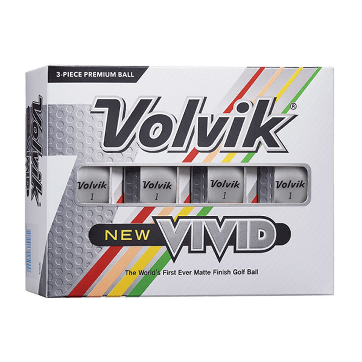 Volvik Vivid White Matte Golf Balls
