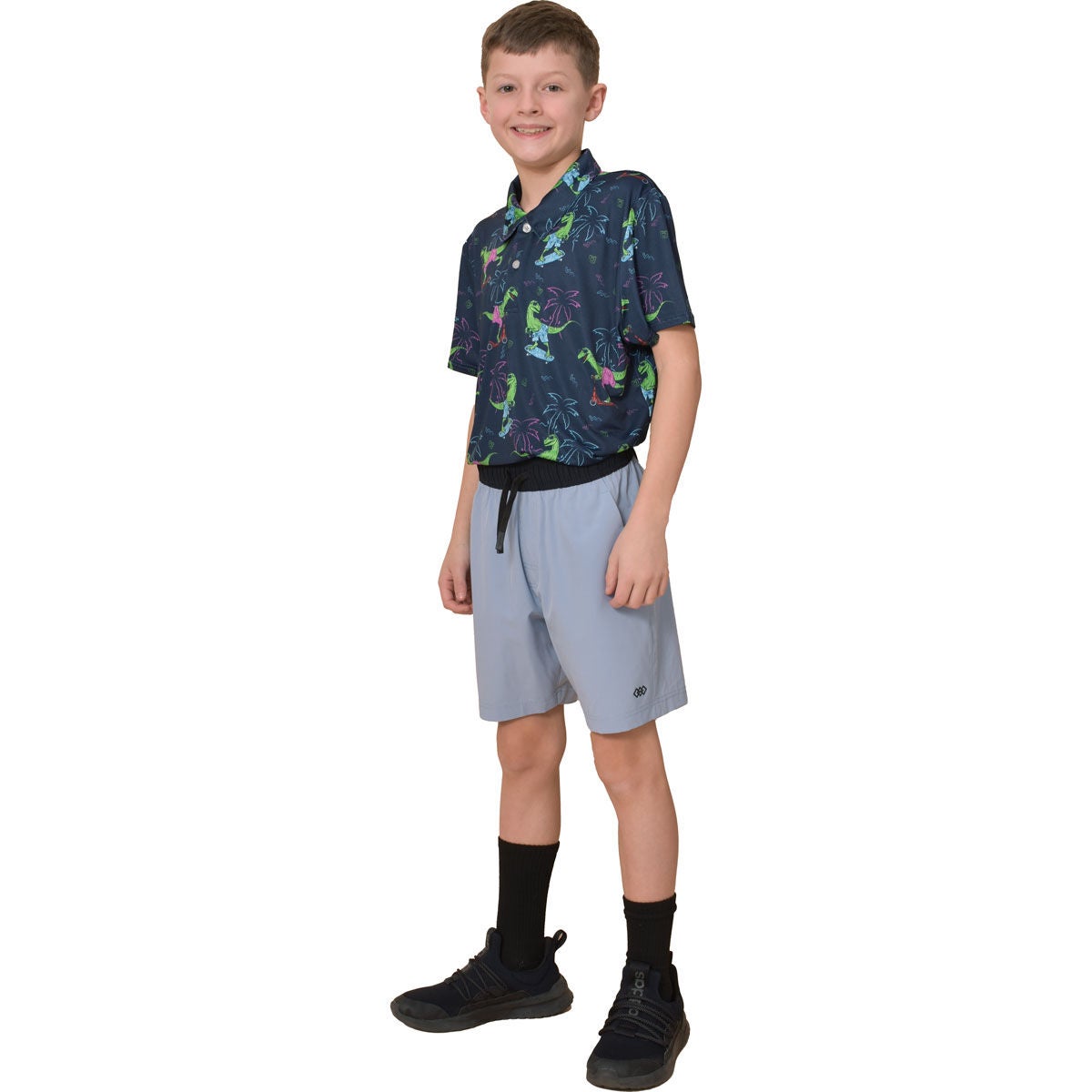 Aeroline Boy's Dino Print Polo