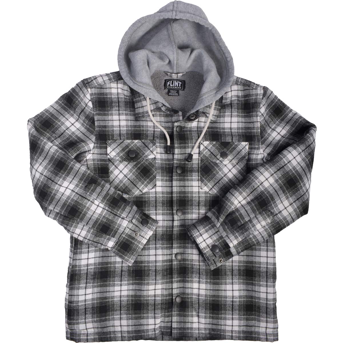 Flint Workwear Boy's Sherpa Lined Shirt Jacket