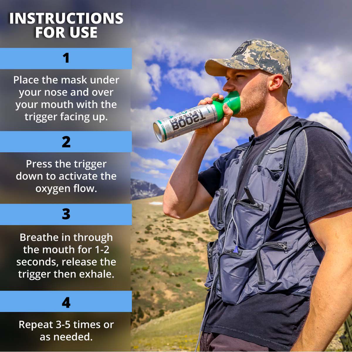 Boost Oxygen Supplemental Oxygen - SPORT Orange 10 Liter