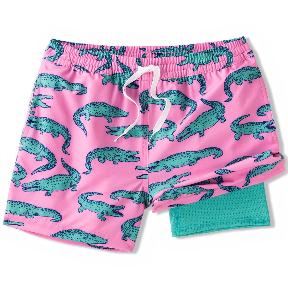 Chubbies Boys' Glades Classic Lined Swim Trunk- Shorter