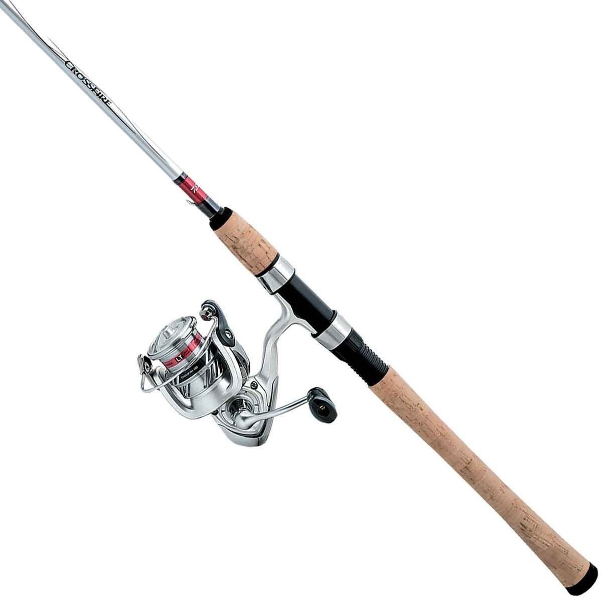 Daiwa Crossfire LT 6'6" Medium Power 2-Piece Spinning Combo