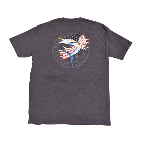 Hook & Tackle Men's Short Sleeve Patriot Sailfish Tee