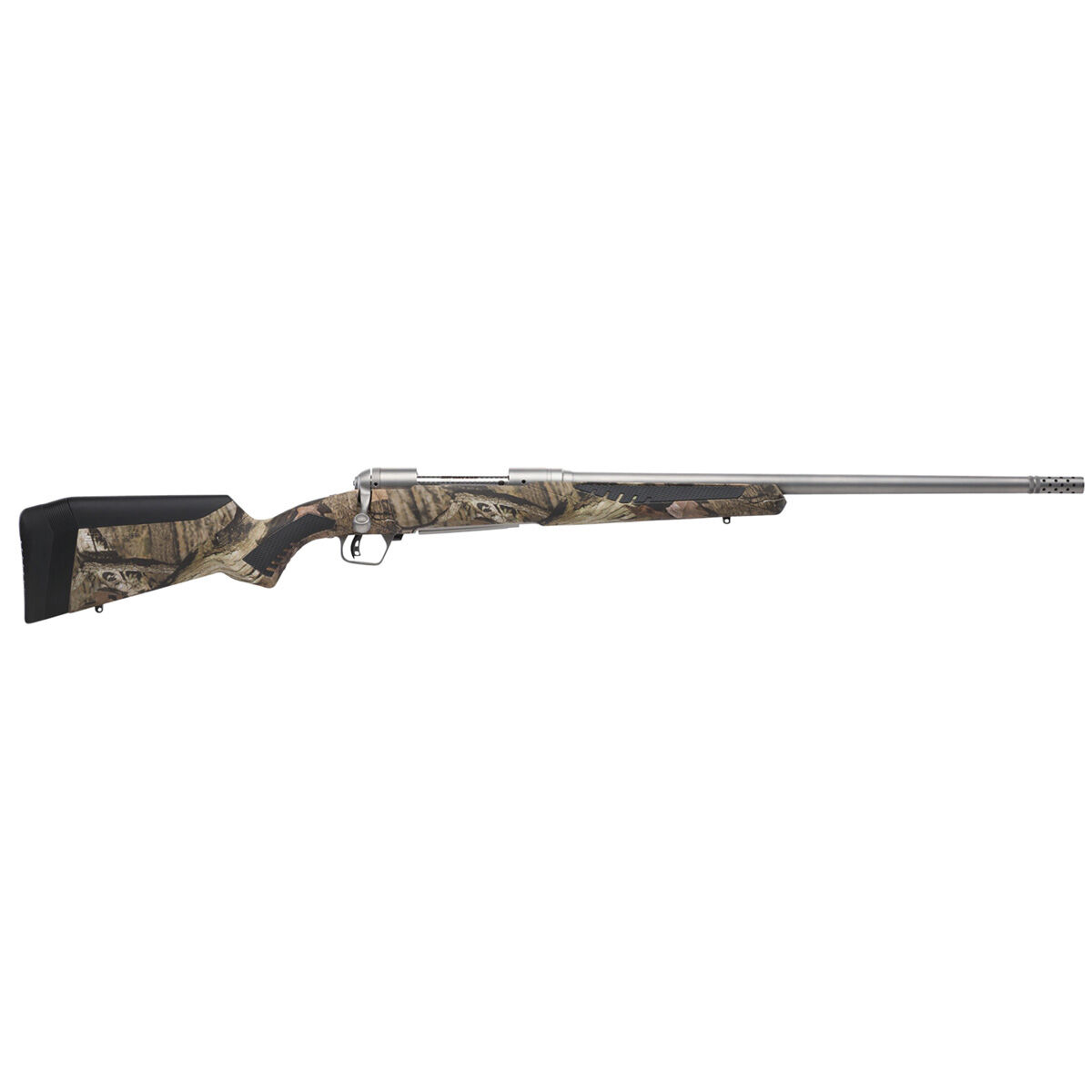 Savage 57045 110 Bear Hunter 300 Win Mag 3 Plus 1 23  Matte Stainless Steel Straight Fluted Barrel Centerfire Rifle