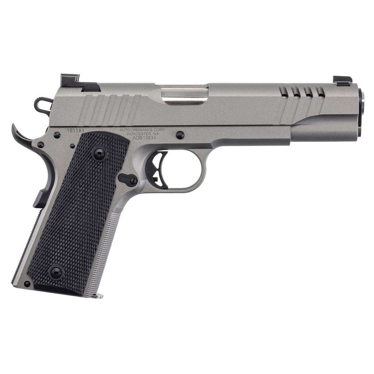Auto Ordnance 1911-A1 45 ACP 7+1 Silver Handgun