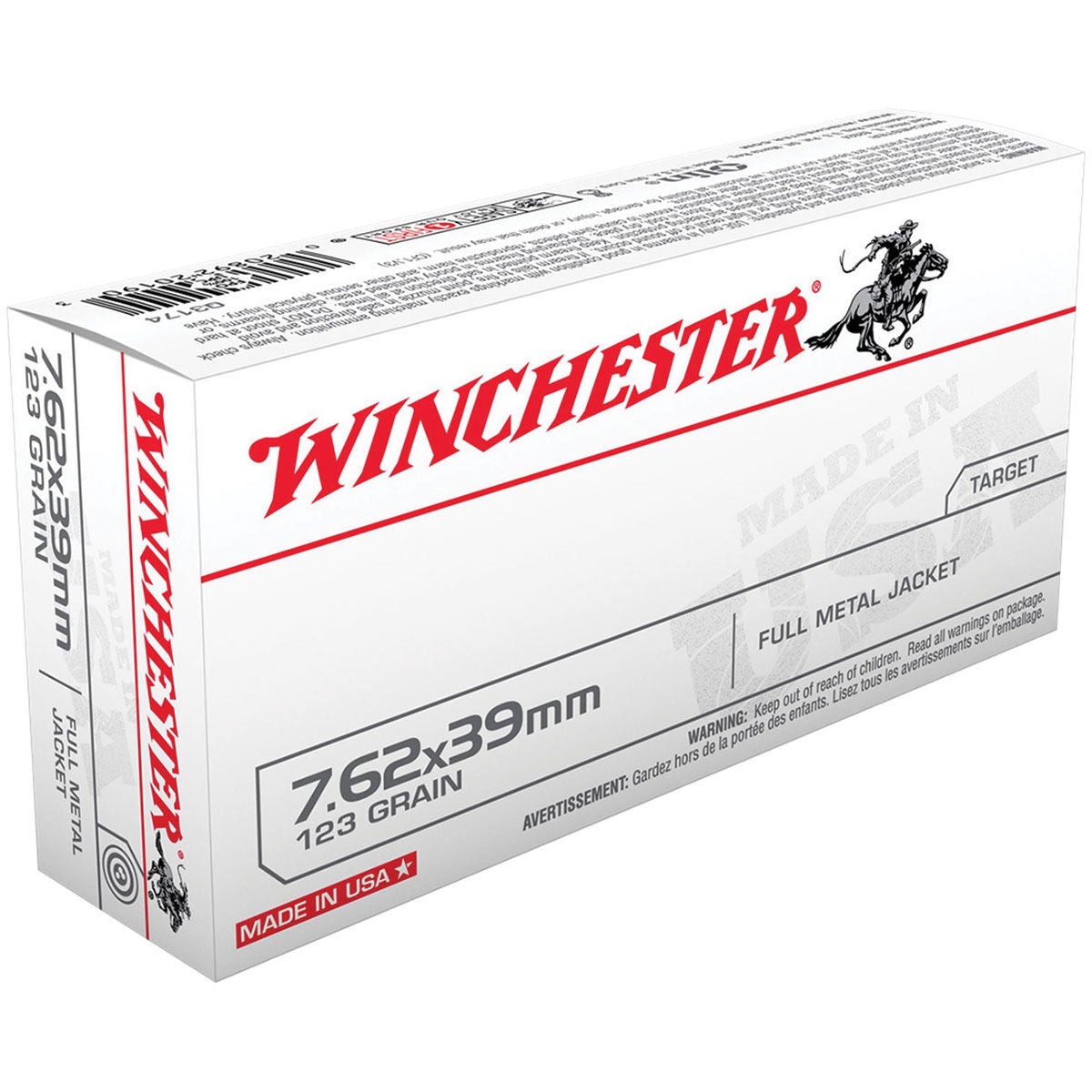 Winchester 7.62 X 39MM USA FMJ 139GR Ammo