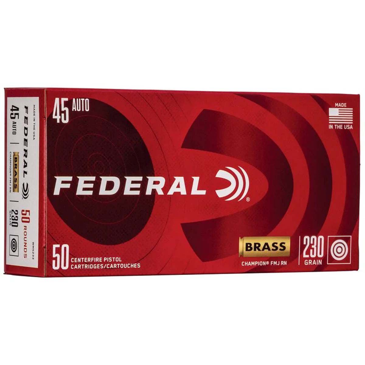 Federal .45 Auto Champion 230GR Full Metal Jacket Ammunition