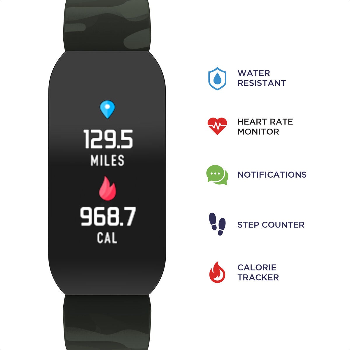 Itouch Active Smartwatch: Green Camo